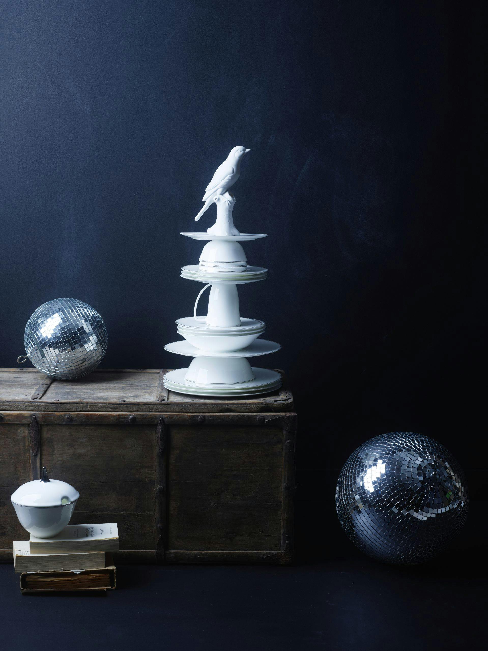 Skåler og fat fra serien Fnugg. Skåler og fat fra serien Fnugg.